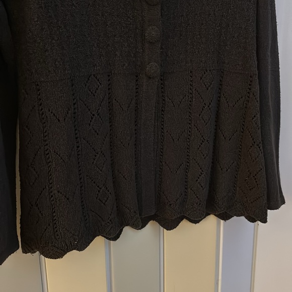 Merona Women’s Chocolate Brown Button Cardigan, size L - Picture 4 of 8